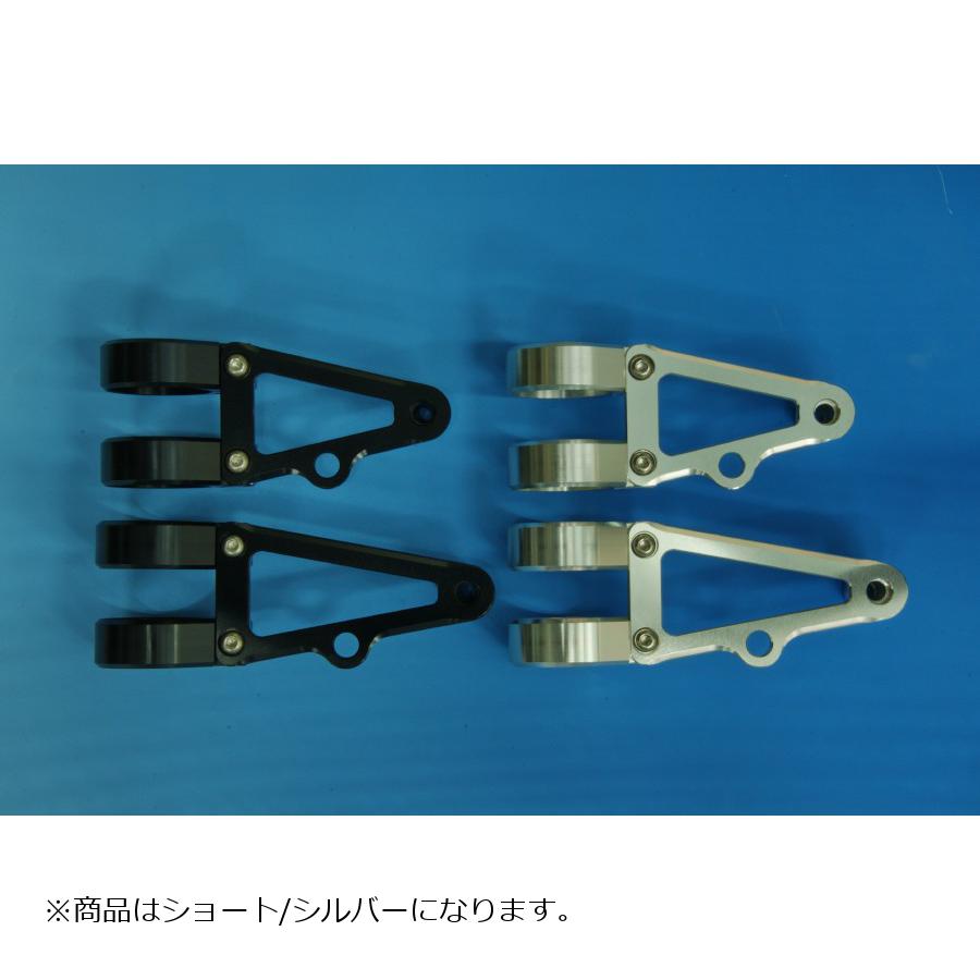 WOODSTOCK(ウッドストック) ヘッドライトステー Bタイプ ショート シルバー フォーク径Φ36用 WLS-B36S-SL