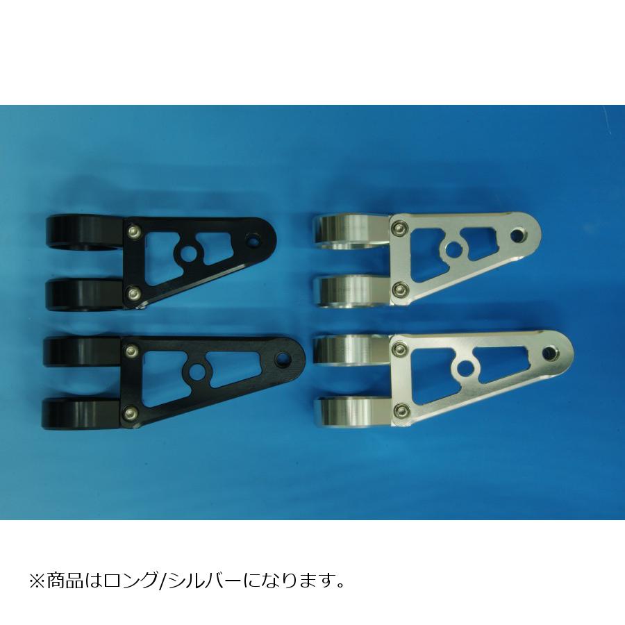 WOODSTOCK(ウッドストック) ヘッドライトステー Dタイプ ロング シルバー フォーク径Φ43用 WLS-D43L-SL