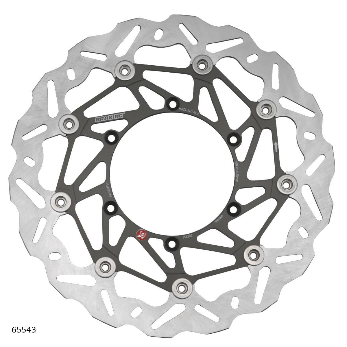 Daytona (デイトナ) BRAKING ディスクローター WK086L 65543｜バイクパーツ・用品　ラバーマーク