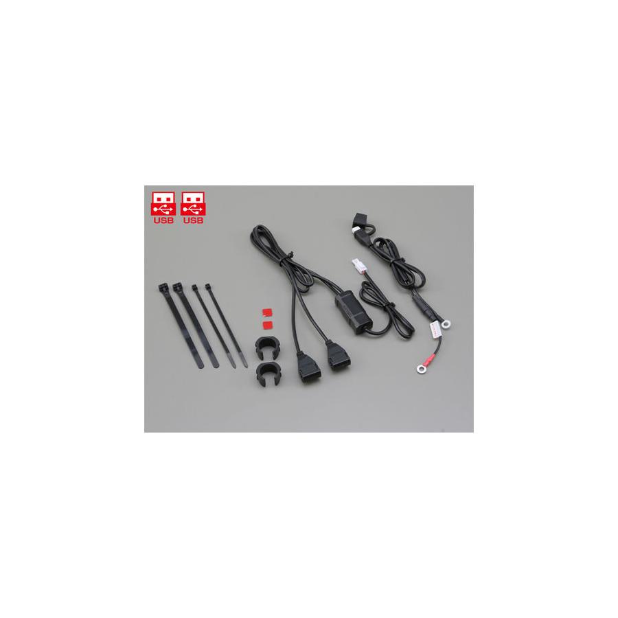 楽天市場】93040 DAYTONA デイトナ バイク専用電源2.1A USB TypeA 2