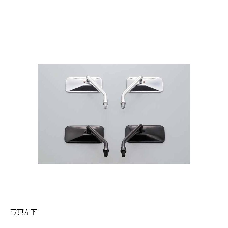 楽天市場】DAYTONA ショートステムミラー スクエア（ブラック/右側