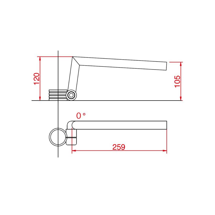 最愛 HURRICANE ハリケーン セパレートハンドル用ハンドルバー左 右 ...