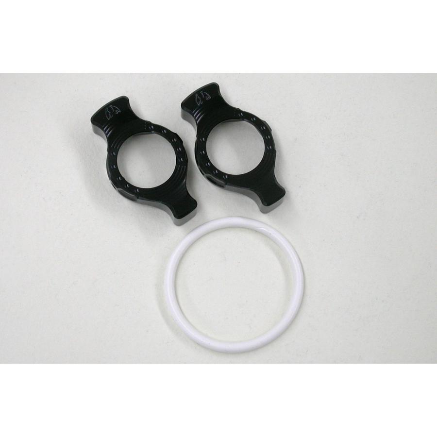 ケイファクトリー イニシャルアジャスター Dタイプ22-6角 スーパーブラック 000VZCB005R｜バイクパーツ・用品　ラバーマーク