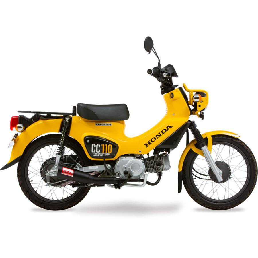 MORIWAKI (モリワキ) メガホン マフラー ブラック CUB110 18 01810-H01Q4-00|バイクパーツ・用品 ラバーマーク