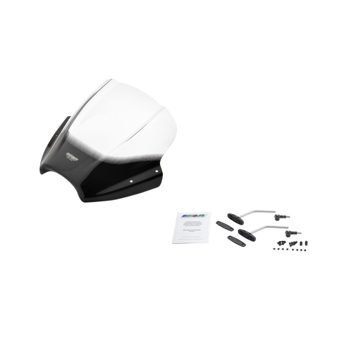MRA(エムアールエー) スクリーンセット スピードスクリーン クリア 汎用ハンドルポストマウントキット付 SET-HKSD-SPS-C