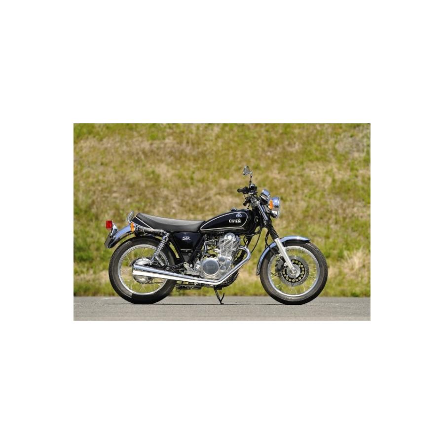 OVER RACING (オーバーレーシング) フルエキゾーストマフラー SSメガホン ステンチタンマフラー SR400 16-401-02 オーヴァーレーシング