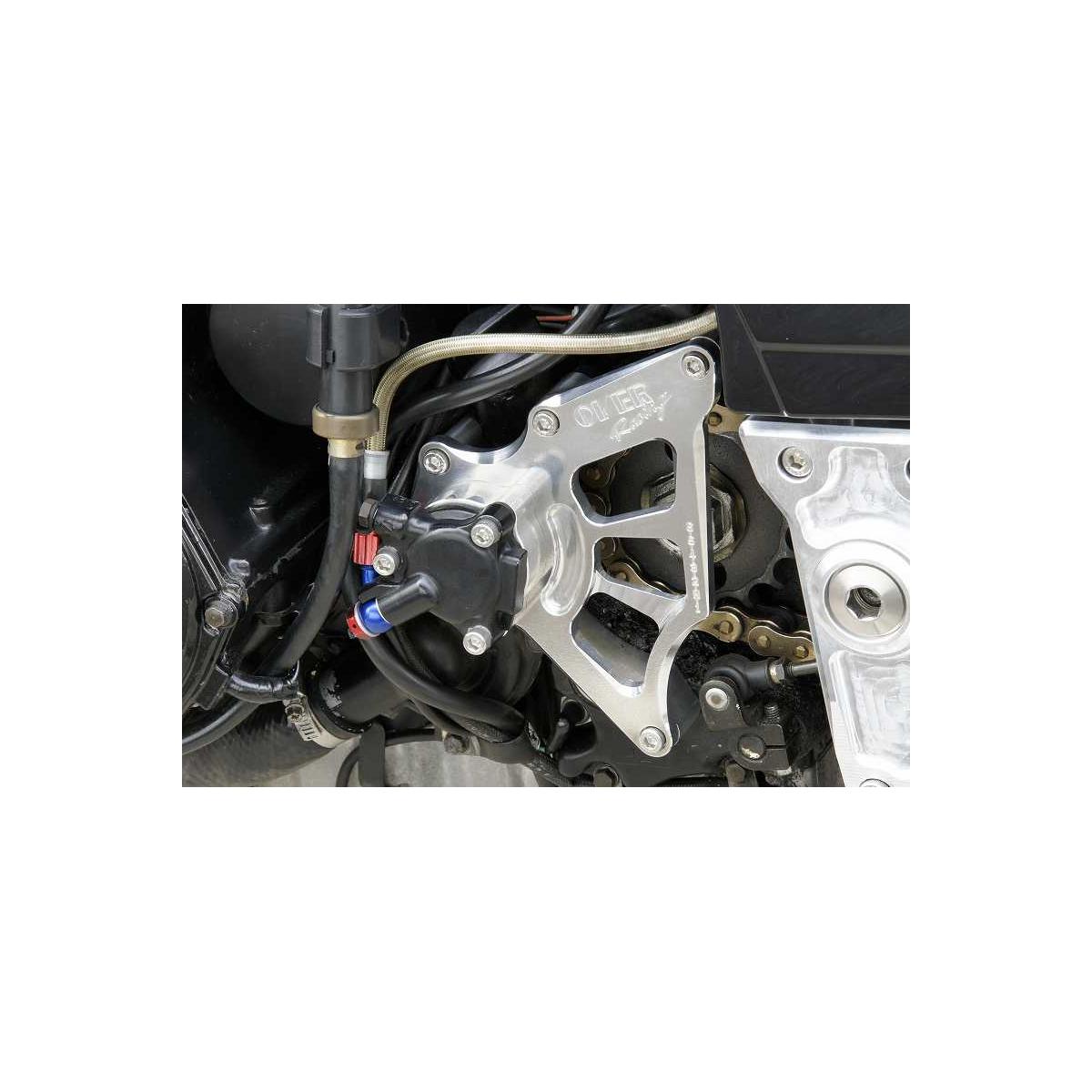 OVER RACING (オーバーレーシング) スプロケットカバー アルミ削り出し シルバーアルマイト GPZ900R NINJA ニンジャ 57-78-11 オーヴァーレーシング｜バイクパーツ・用品　ラバーマーク