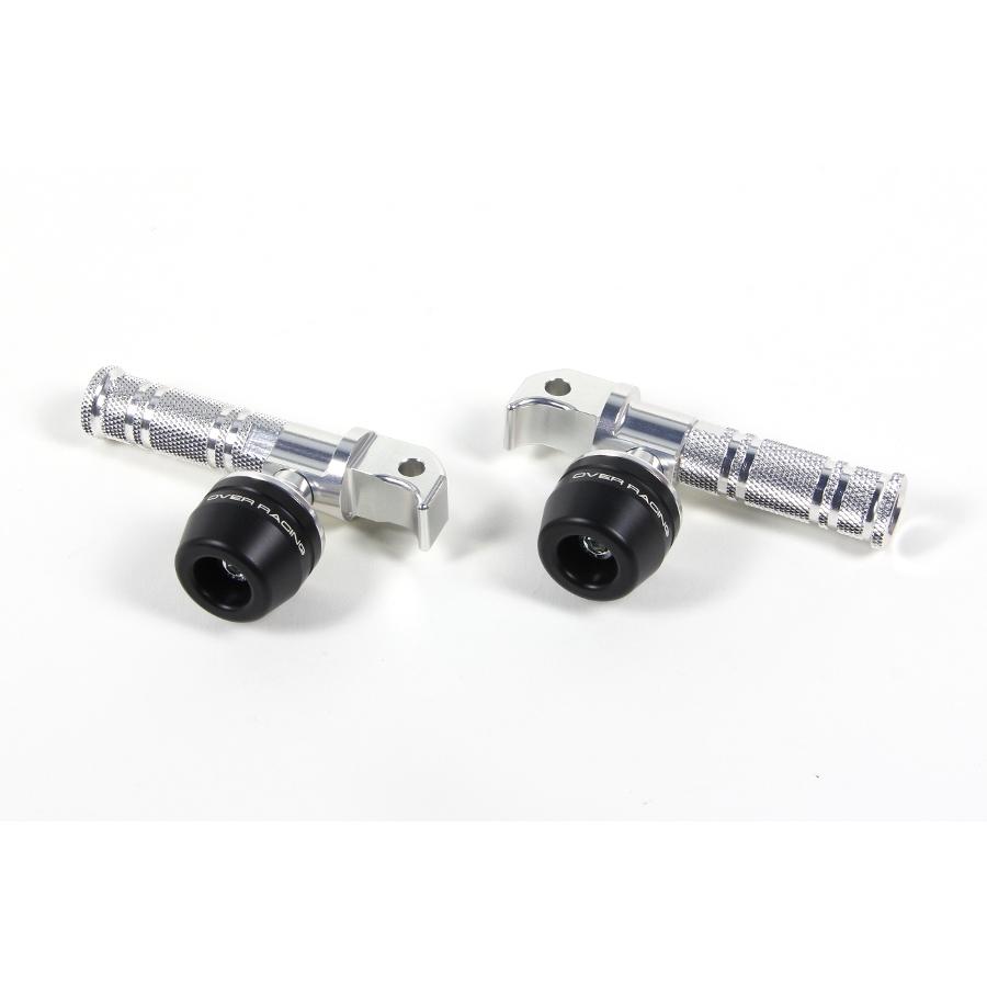 OVER RACING(オーバーレーシング) タンデムステップ スライダー シルバーアルマイト仕上げ T-MAX530/MT-09/MT-09 TRACER MT-07 MT-25 YZF-R25/XSR900 59-372-04