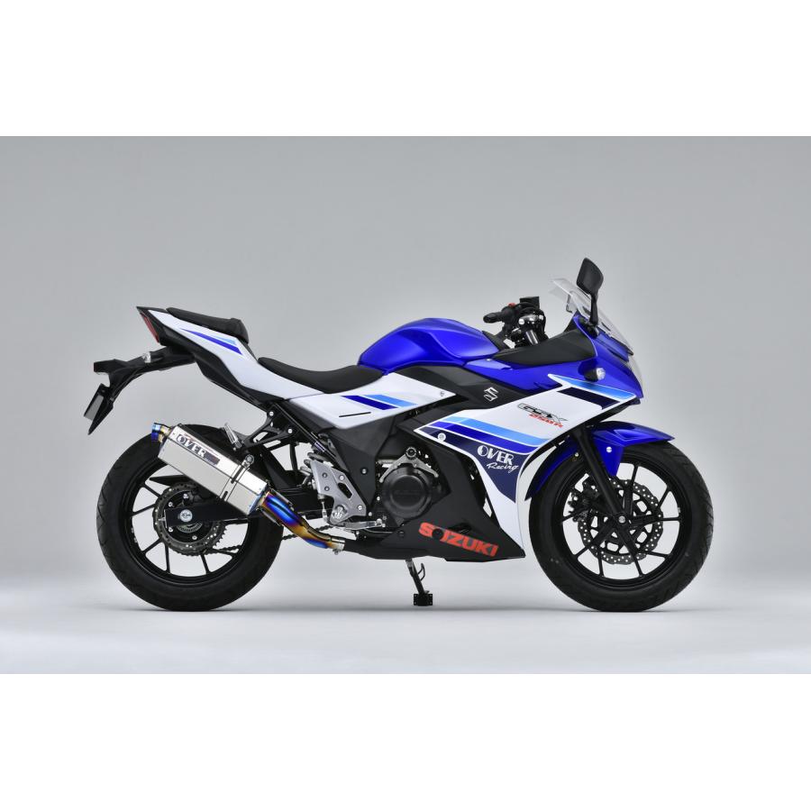 OVER RACING (オーバーレーシング) TT-Formula フルチタン スリップオン GSX250R 17-57-01 オーヴァーレーシング