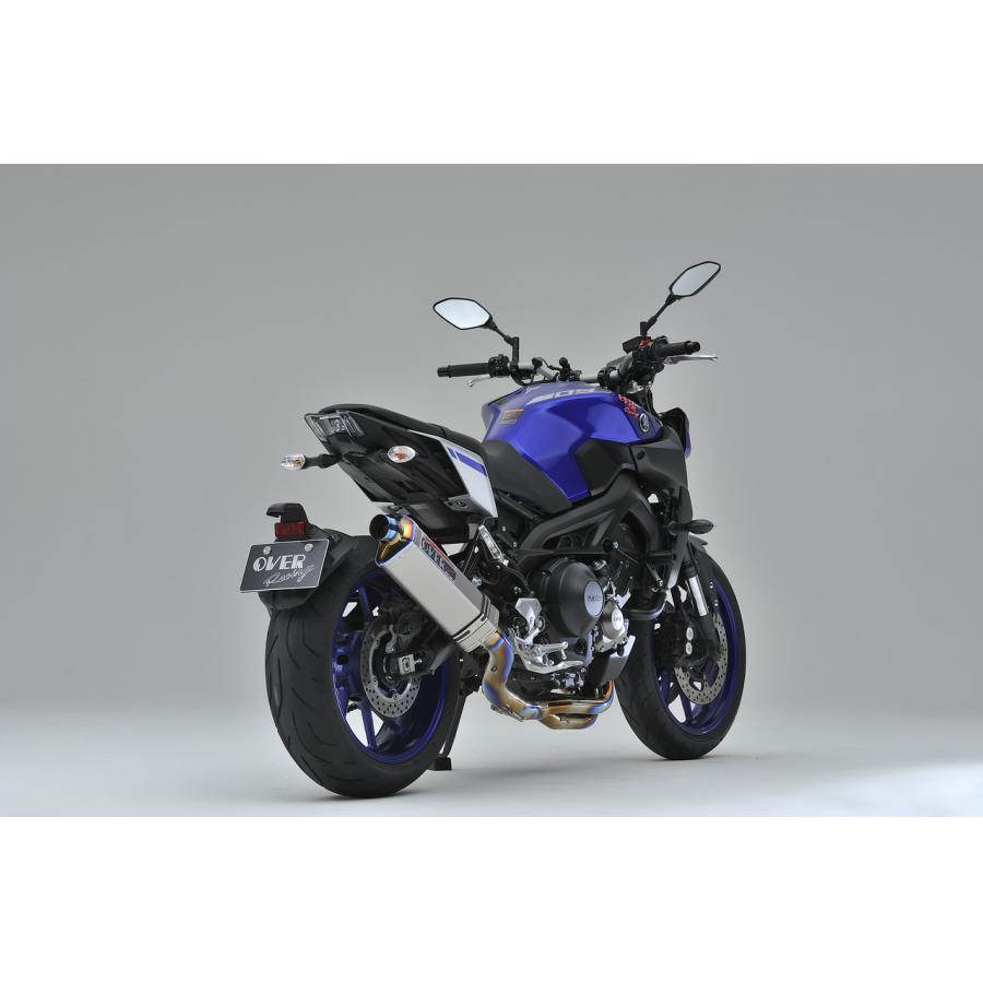 OVER RACING (オーバーレーシング) フルエキゾーストマフラー TT-Formula フルチタン 3-1 MT-09 25-451-01 オーヴァーレーシング｜バイクパーツ・用品　ラバーマーク