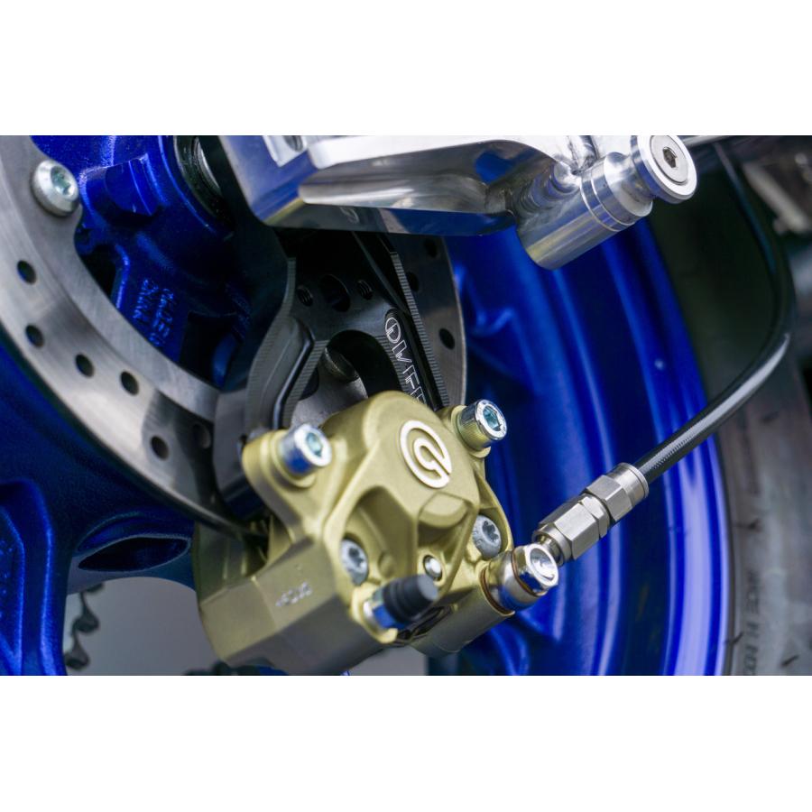 OVER RACING(オーバーレーシング) リアキャリパーサポート ブレンボ2P(カニ)用 ブラックアルマイト仕上げ YZF-R25 MT-25 83-351-21B オーヴァーレーシング