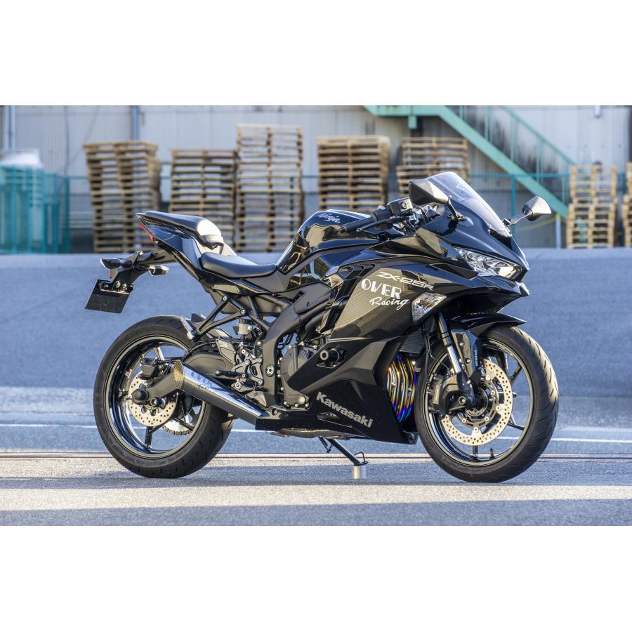 OVER RACING ブラック マフラー Over Racing オーヴァーレーシング フルチタン フルエキ