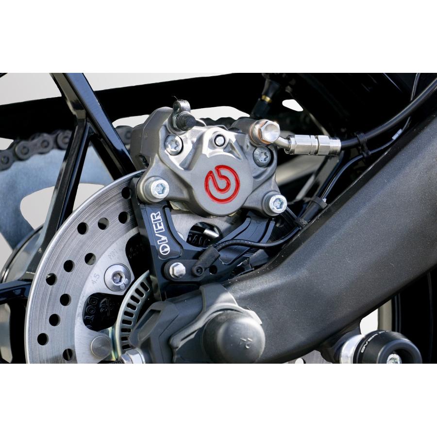 OVER RACING (オーバーレーシング) リアキャリパーサポート ブラック ブレンボ2P/84mm ZX-25R ZX25R|バイクパーツ・用品 ラバーマーク