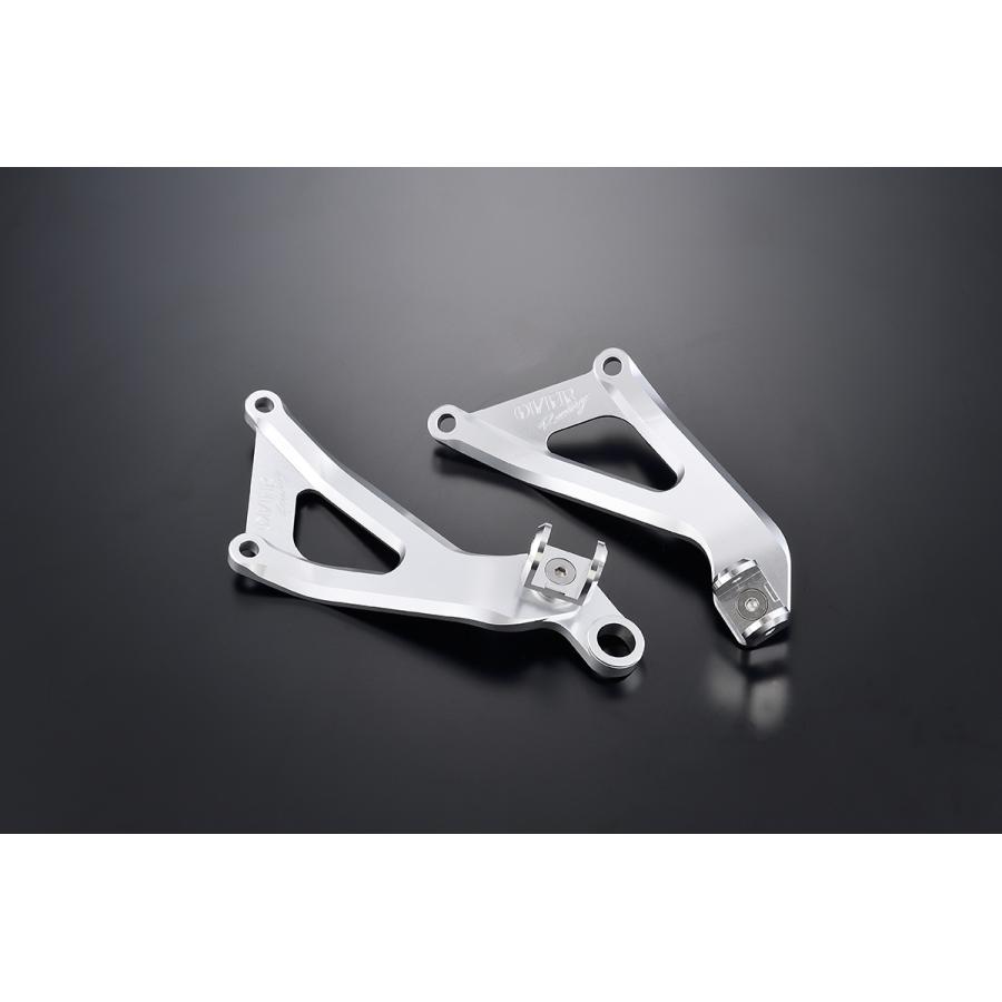OVER RACING (オーバーレーシング) アルミビレットマフラーステー/タンデムステー シルバー Ninja ZX-25R SE/ZX-4RR 36-861-01
