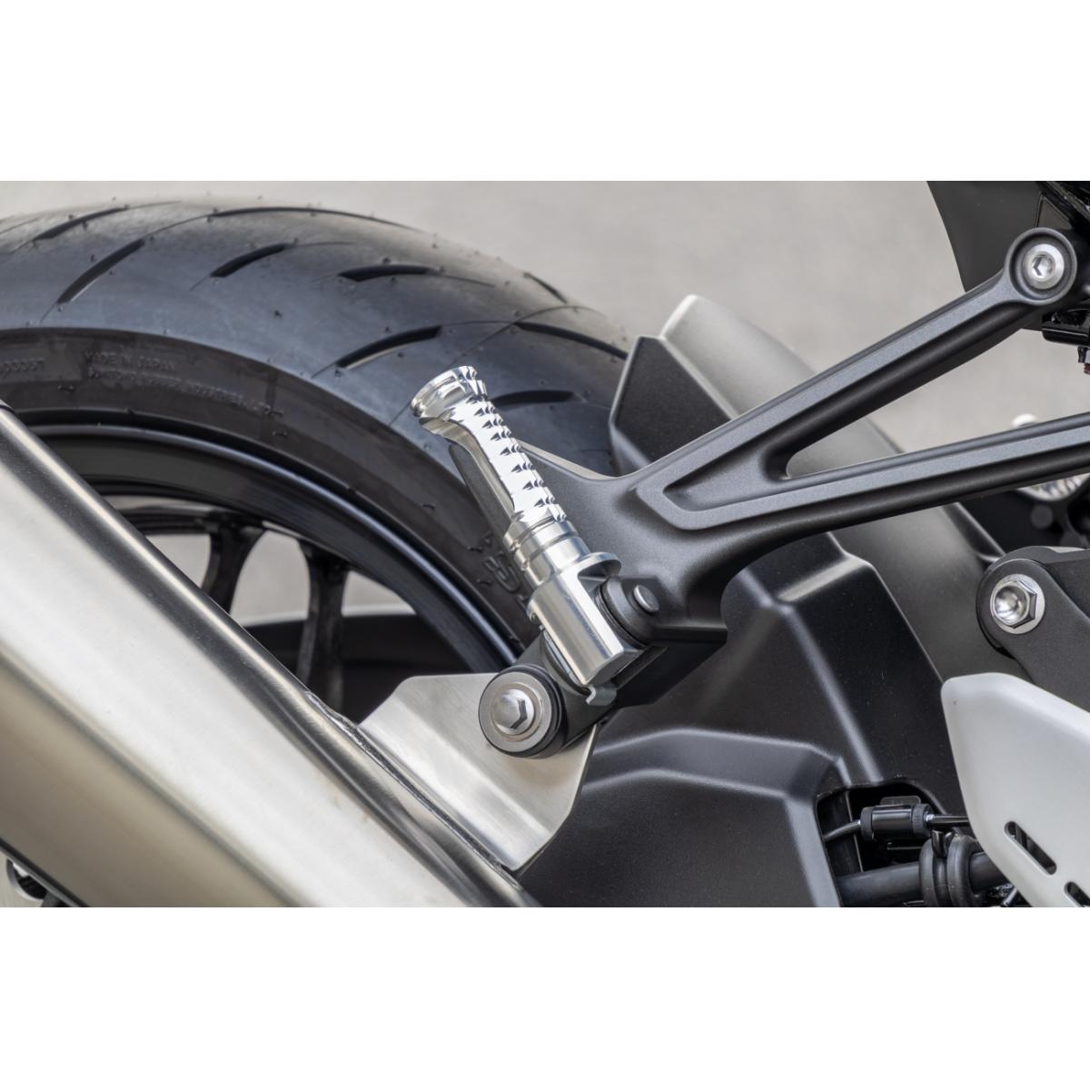 OVER RACING (オーバーレーシング) ハイグリップタンデムステップ シルバー カワサキ車汎用 51-71-04
