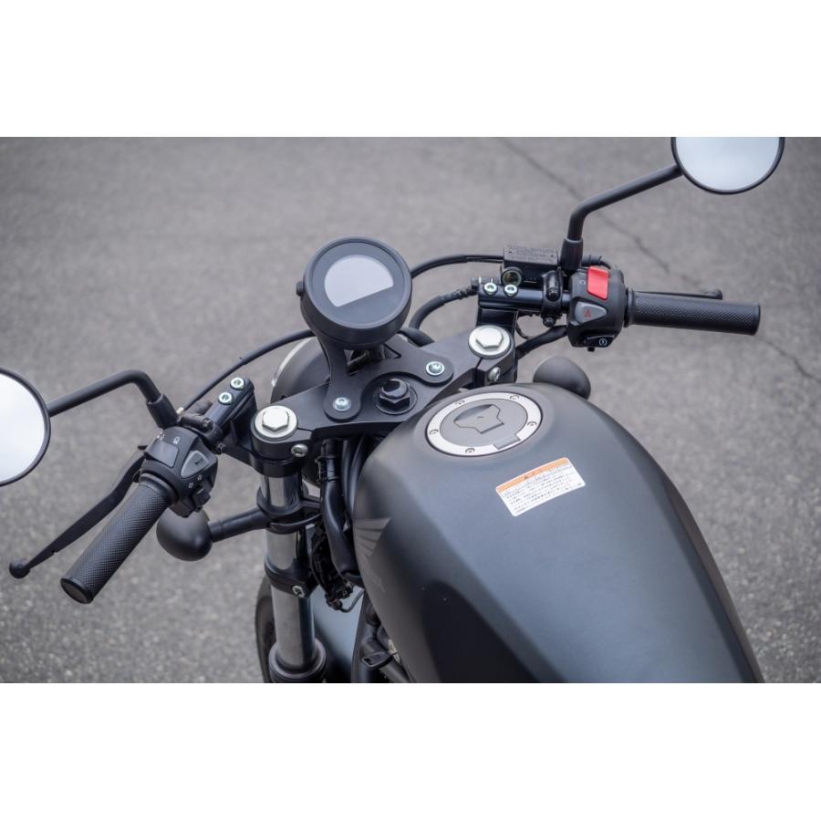 OVER RACING (オーバーレーシング) スポーツライディングハンドルキット ブラック HONDA / Rebel250 E-Clutch(25-) 55-132-11B|バイクパーツ・用品 ラバーマーク