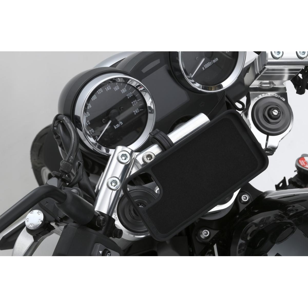 OVER RACING (オーバーレーシング) マルチユーティリティーバー Type-A シルバー OVERハンドルキット専用 GROM/Monkey125/Z900RS/CBR400R(13-18) 55-99-04｜バイクパーツ・用品　ラバーマーク