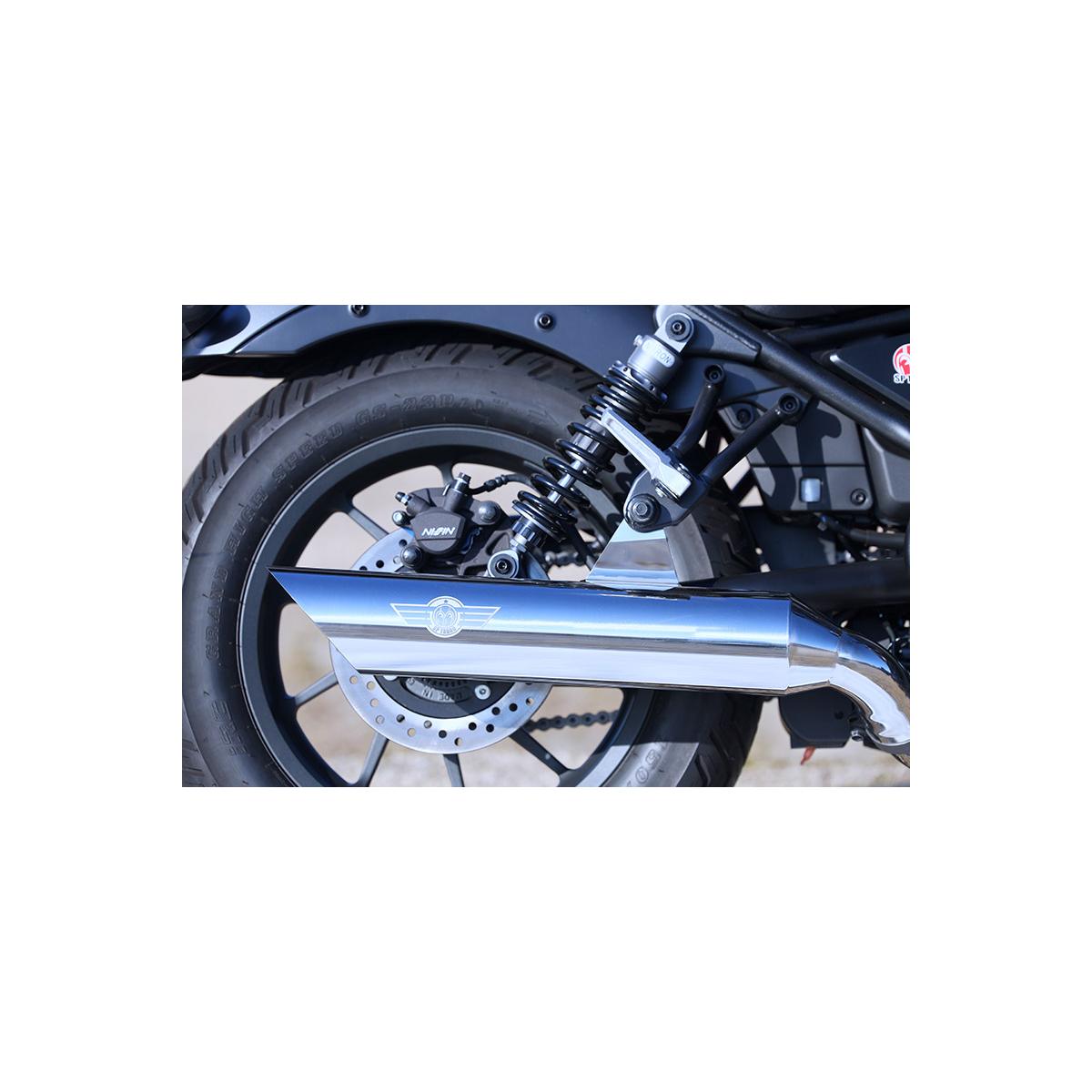 SP忠男 (SPタダオ) POWERBOXサイレンサー スラッシュ レブル250E-CLUTCH/S Edition [8BK-MC49] RE2-PB-27｜バイクパーツ・用品　ラバーマーク