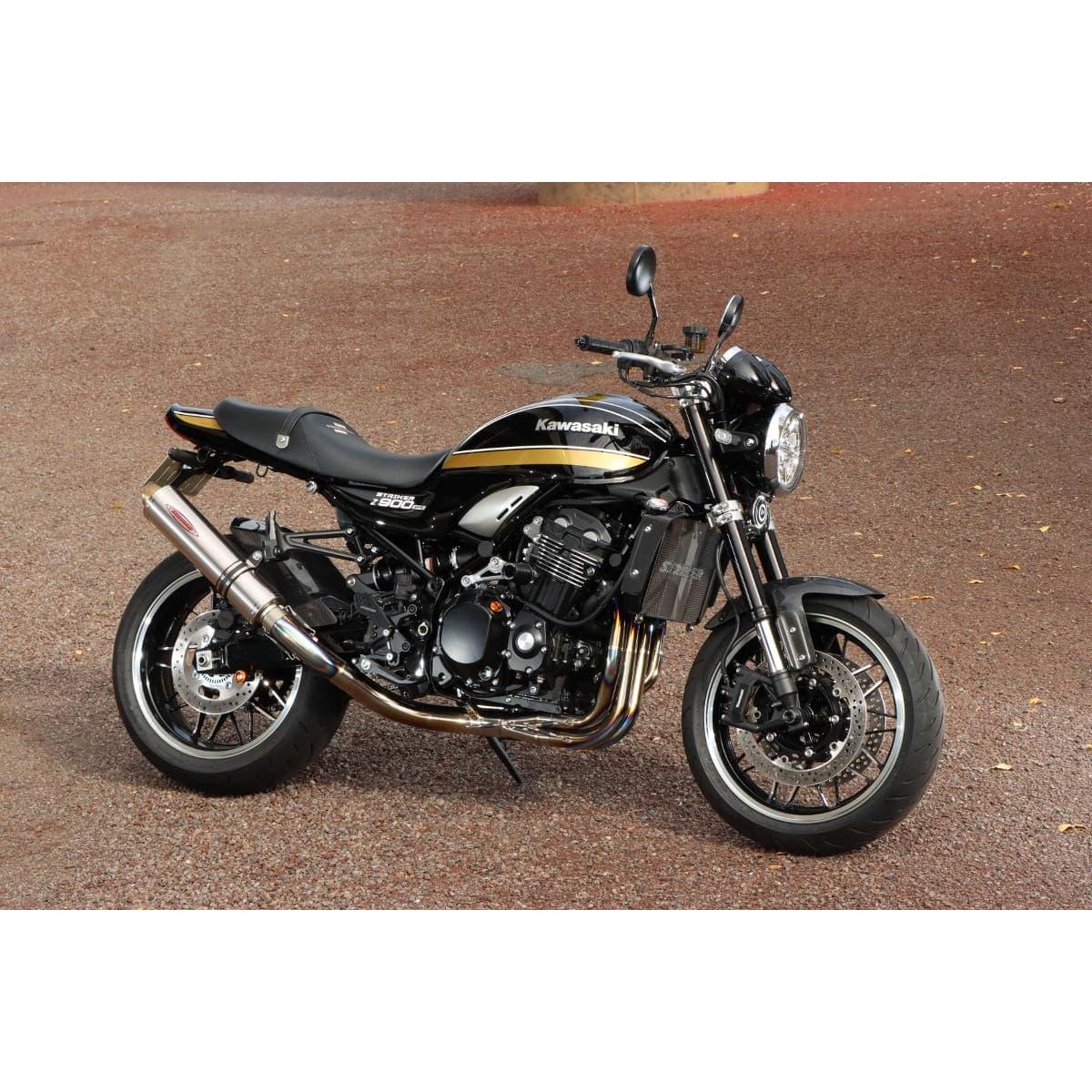 STRIKER (ストライカー) ストリートコンセプト フルエキゾースト チタンソリッド Z900RS 8BL-ZR900K 91581WJ｜バイクパーツ・用品　ラバーマーク