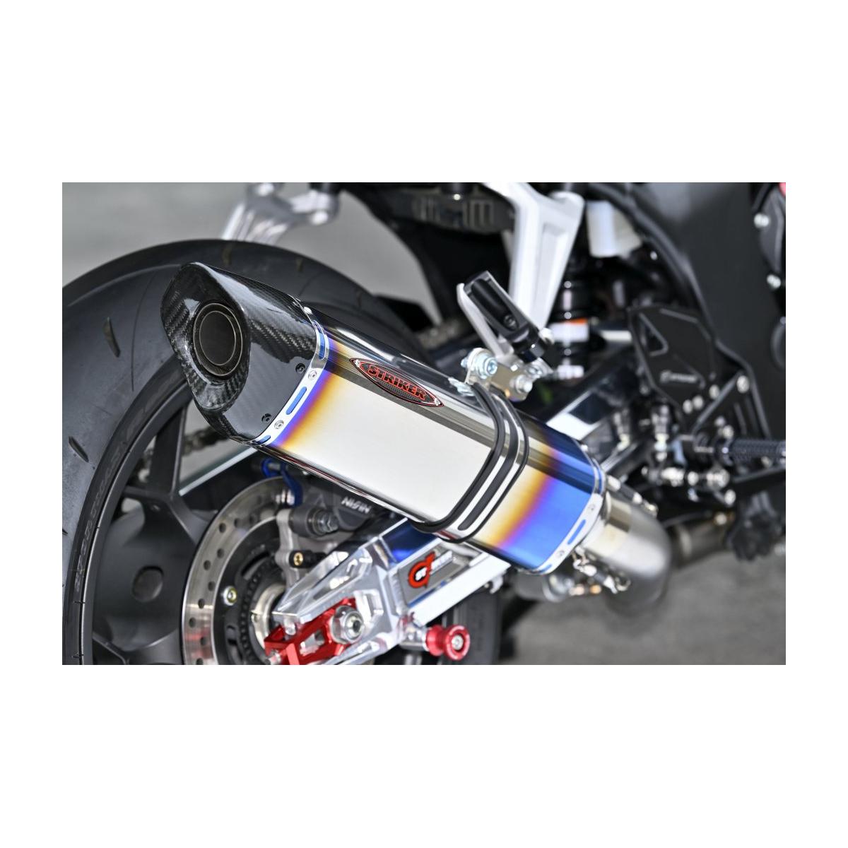 ストライカー SC フルエキゾースト オフタイプ-B チタンヒート CB1000F/SE 91731IMJ-H|バイクパーツ・用品 ラバーマーク