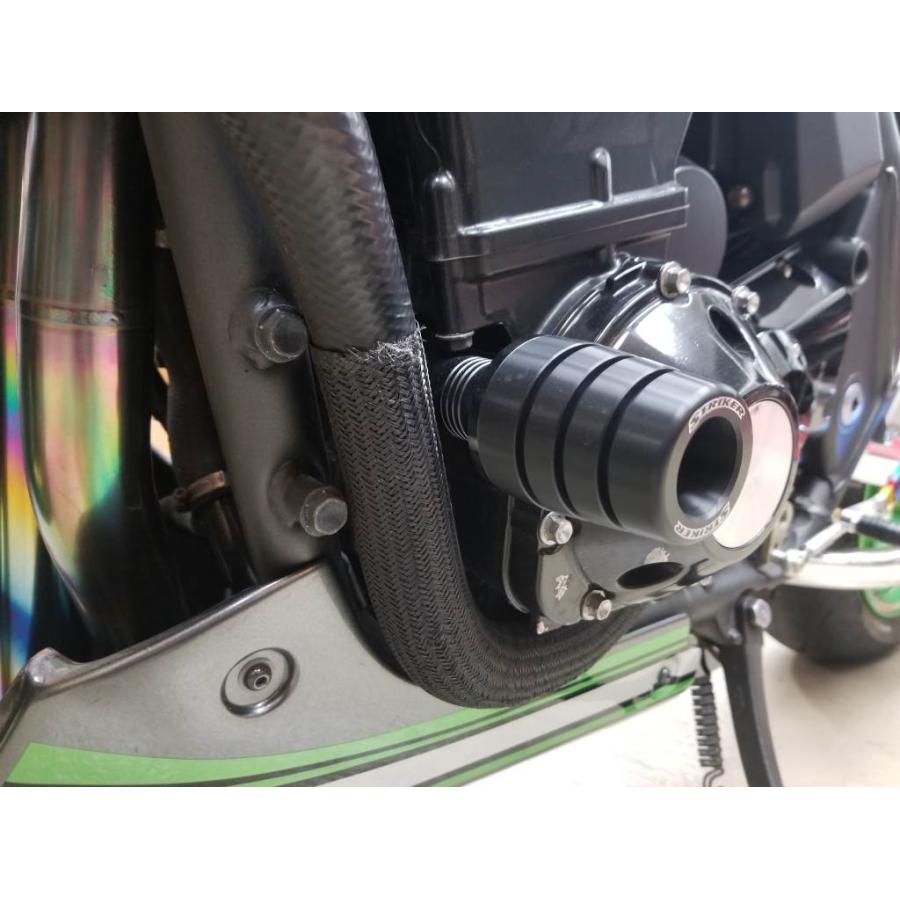 ストライカー ガードスライダー オールブラック ZRX1100/1200/DAEG SS-GS101B-F2|バイクパーツ・用品 ラバーマーク