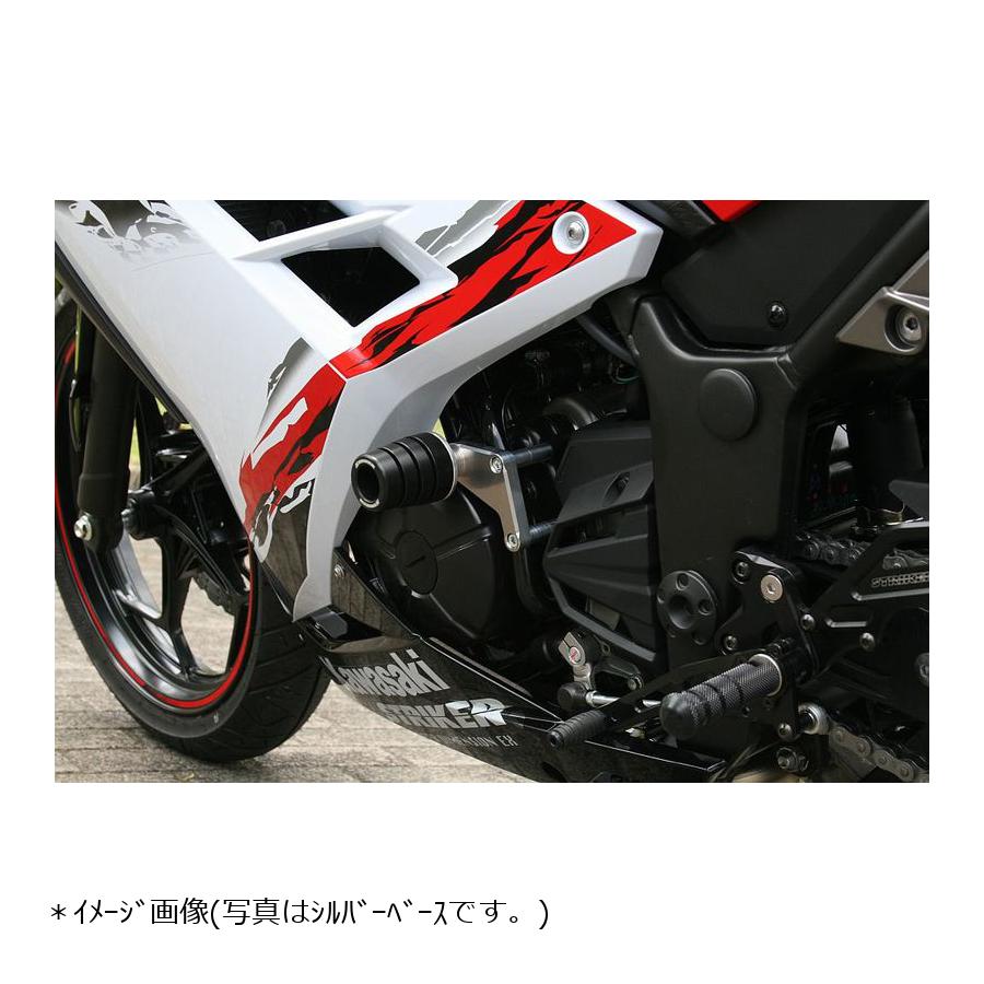 STRIKER(ストライカー) ガードスライダーロア ALL ブラック ニンジャ250 Ninja250/ABS /Z250｜バイクパーツ・用品　ラバーマーク