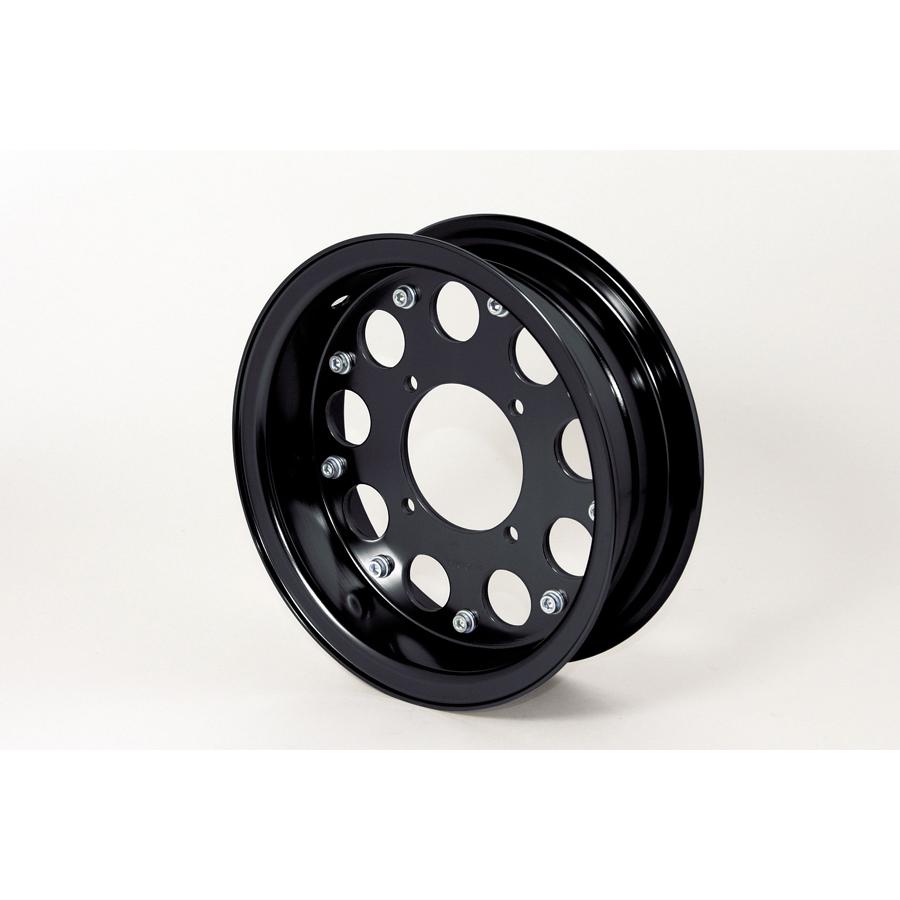 SP武川(SPタケガワ) アルミホイール ハーフセット ブラックアルマイト/8インチ/2.5J|バイクパーツ・用品 ラバーマーク