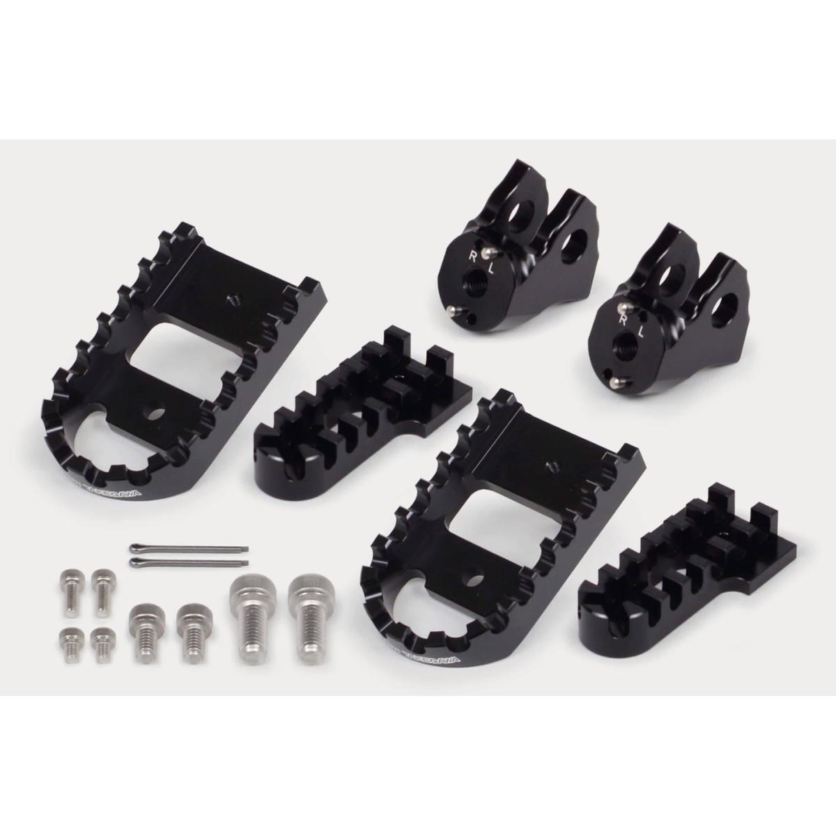 SP武川 (SPタケガワ) ビレットワイドステップキット(ブラック) CT125(JA55/JA65)レブル250/500(MC49)(PC60) 06-13-0126|バイクパーツ・用品 ラバーマーク