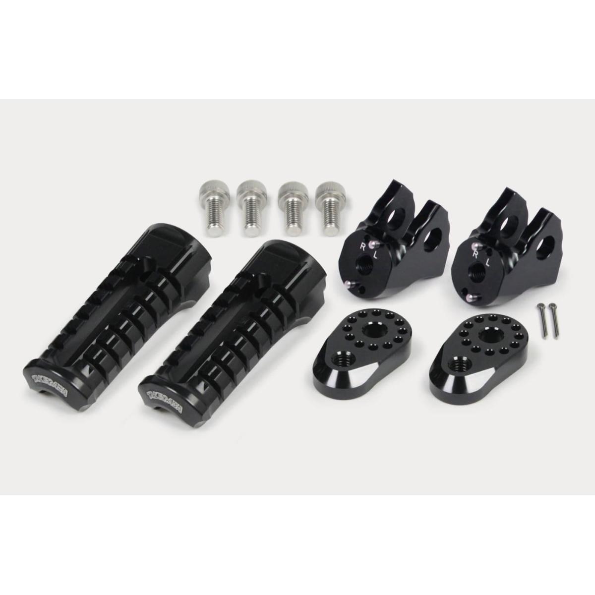 SP武川 (SPタケガワ) アジャスタブルステップキット(ブラック) CT125(JA55/JA65)レブル250/500(MC49)(PC60) 06-13-0128｜バイクパーツ・用品　ラバーマーク