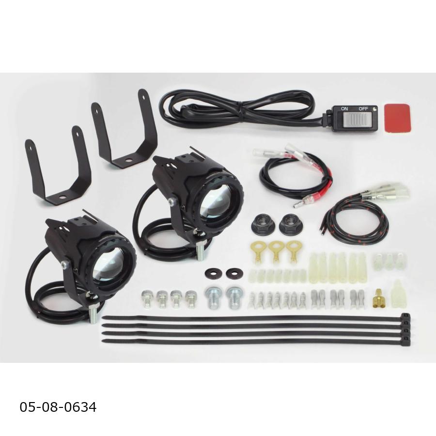 スペシャルパーツタケガワ LEDフォグランプキット(カットライン/10W)(2個入) モンキー125用(takegawa社製レッグバンパー装着車) 05-08-0634