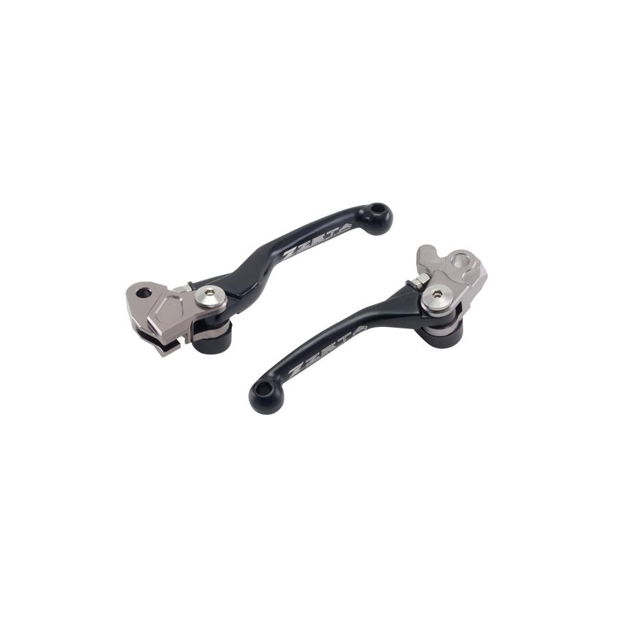 ジータ PIVOTレバーセットFP 3Fi ブラック KX85/KX125/KX250/RMZ250/RMZ450 ZE44-2101｜バイクパーツ・用品　ラバーマーク