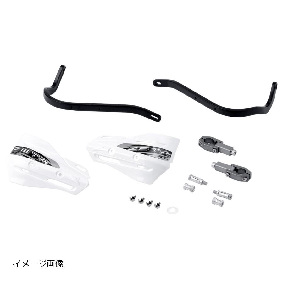 ZETA アーマーガードキット ハンドルガード 28.6mmBar XCプロテクター ブラック/ホワイト ZE72-5010|バイクパーツ・用品 ラバーマーク