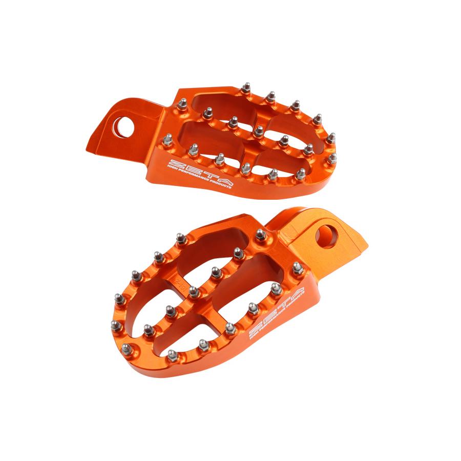 ジータ アルミフットペグ オレンジ KTM/HUSQVARNA ZE93-1817