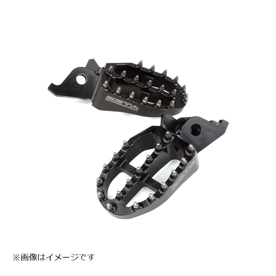 ZETA アルミフットペグ ブラック SEROW250/TRICKER