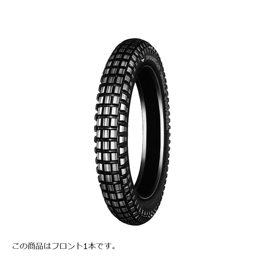 DUNLOP (ダンロップ) 300-19 4PR TU WT バイク用タイヤ フロント 1本 TRAIALS UNIVERSAL 111571｜バイクパーツ・用品　ラバーマーク