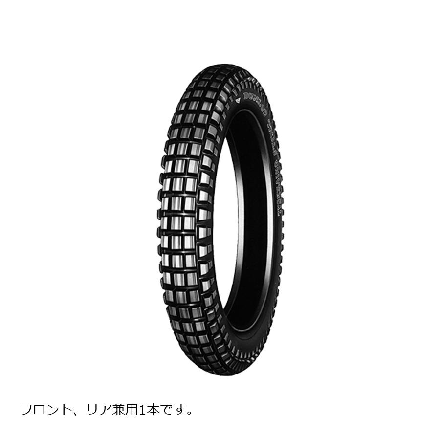 DUNLOP (ダンロップ) 300-18 4PR TU WT バイク用タイヤ フロント・リア兼用 1本 TRAIALS UNIVERSAL 111687|バイクパーツ・用品 ラバーマーク