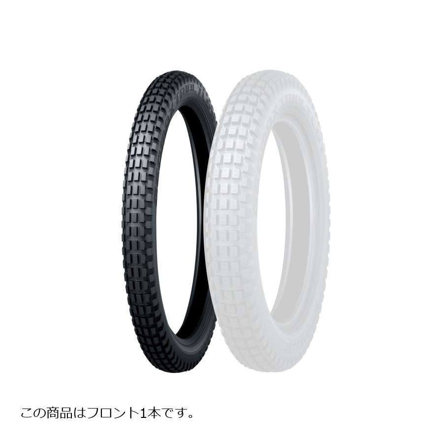 DUNLOP (ダンロップ) TL01 F バイク用タイヤ フロント 1本 80/100-21M/C 51M WT 354157｜バイクパーツ・用品　ラバーマーク