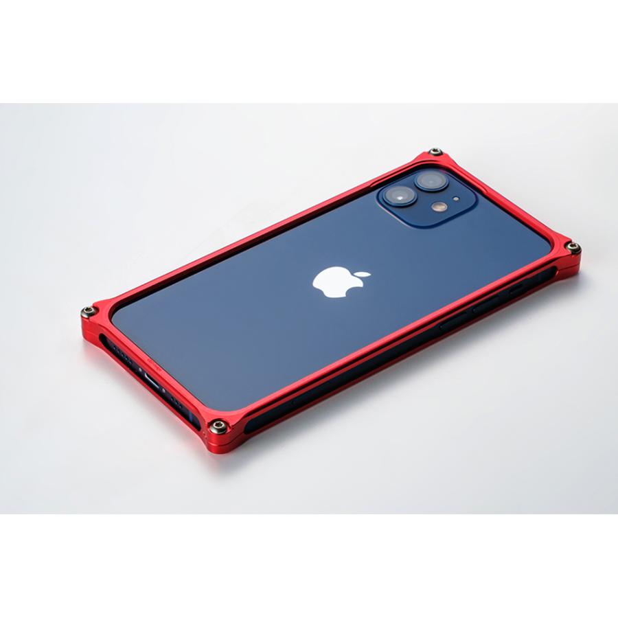 ギルドデザイン ソリッドバンパー レッド iPhone12mini GI-429R