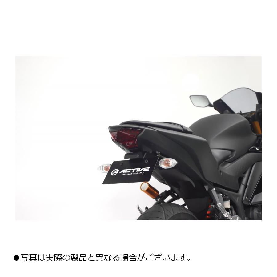 低廉 MT-25 フェンダーレスキット YZF-R3 YZF-R25 MT-03 LEDナンバー灯付 1153069 アクティブ ブラック バイク用品