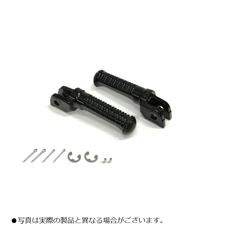 アクティブ ステップバー(ライダー側)ブラック HONDA系/SUZUKI系 17700001B|バイクパーツ・用品 ラバーマーク