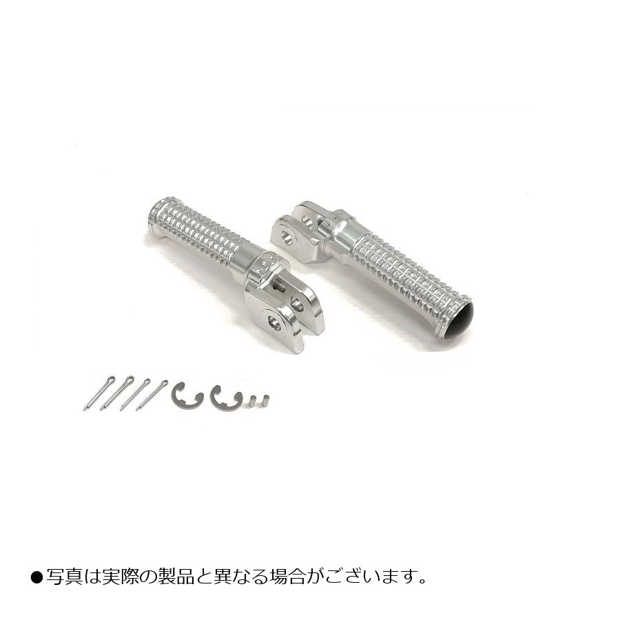 アクティブ ステップバー（ライダー側）シルバー HONDA系/SUZUKI系 17700001S｜バイクパーツ・用品　ラバーマーク 8,408円