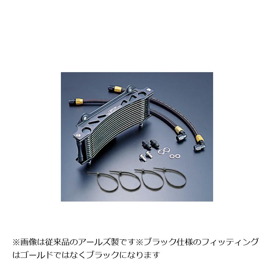 ACTIVE (アクティブ) OILクーラーKIT ラウンド #6 9-13R ブラック仕様 GSX1100S AC14035413B|バイクパーツ・用品 ラバーマーク