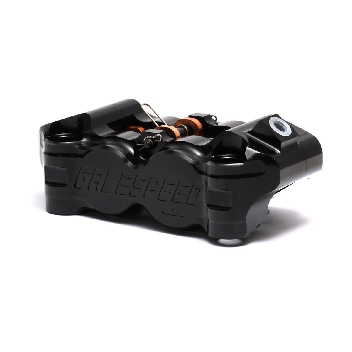 GALE SPEED (ゲイルスピード) ビレット フロント4Pキャリパー 右 Φ34-30 ブラック ラジアル 100mmピッチ GSBFCAR3430-10FB|バイクパーツ・用品 ラバーマーク