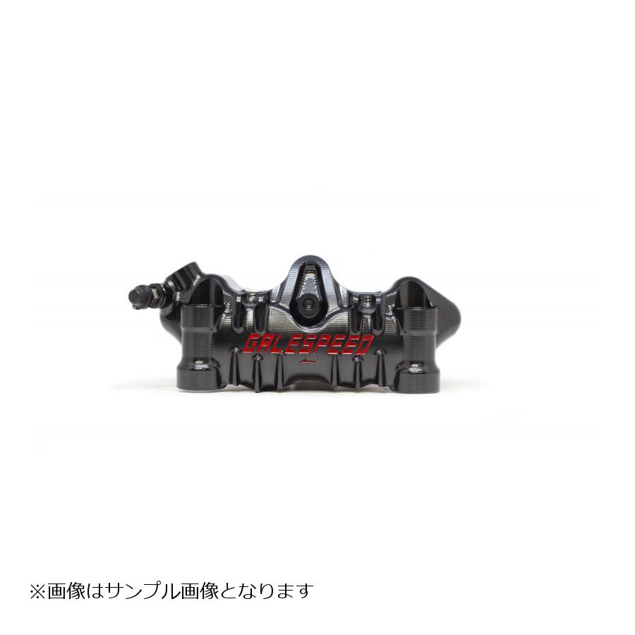 GALE SPEED (ゲイルスピード) エラボレート フロント4Pキャリパー 左 Φ34-30 チタンボルト仕様 ブラック ラジアル 100mmピッチ GSFCAL3430-10T