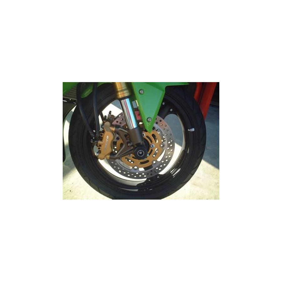 R&G (アールアンドジー) フォークプロテクター ブラック ZX-12R ZX-9R(C1/C2/E1/E2/F) RG-FP0011BK|バイクパーツ・用品 ラバーマーク