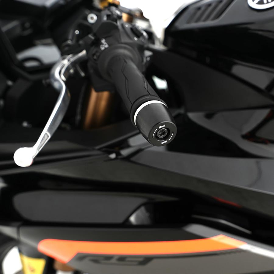 R&G (アールアンドジー ) Bar End Sliders:ブラック APEX TYPE YZF-R7( YZF-R9( YZF-R1/M(15-) MT-07 RG-BE0232BK｜バイクパーツ・用品　ラバーマーク
