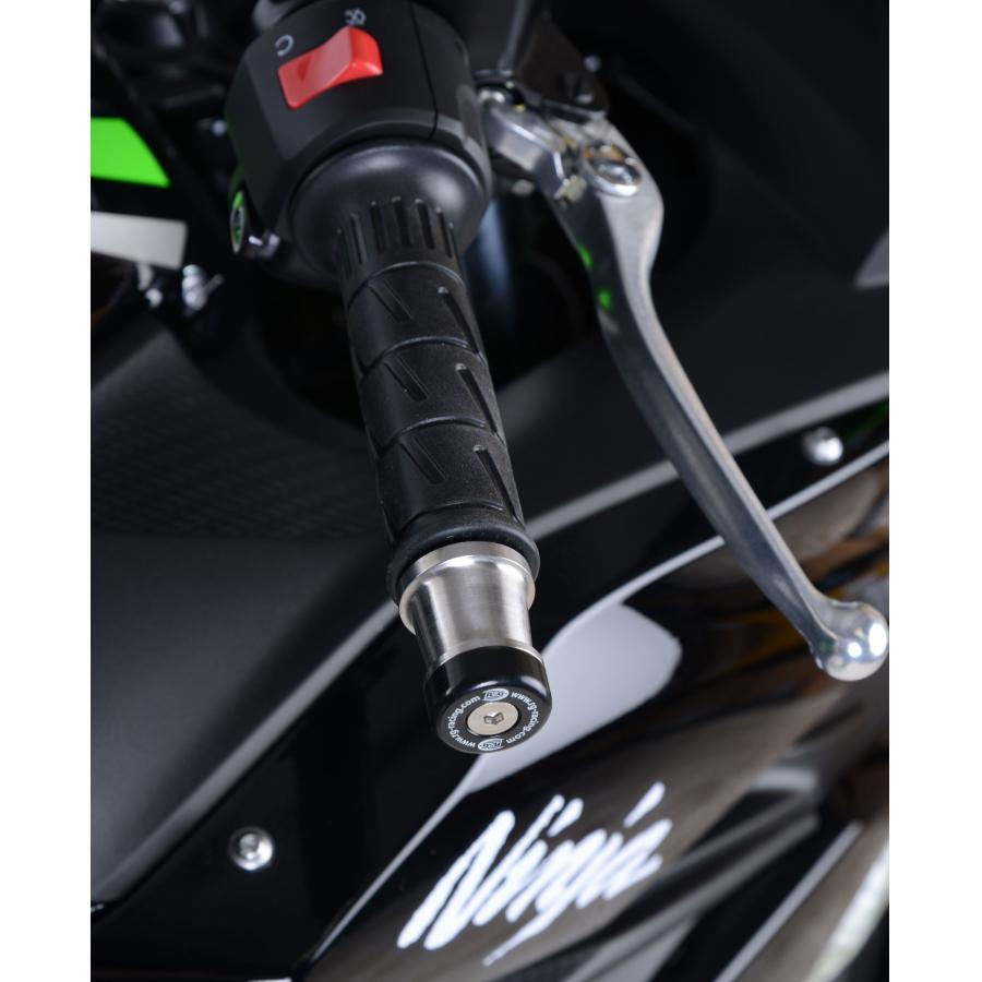 R&G (アールアンドジー) バーエンドスライダー ブラック Ninja250 ニンジャ250SL Z250SL Ninja650 Z650 RG-BE0083BK｜バイクパーツ・用品　ラバーマーク