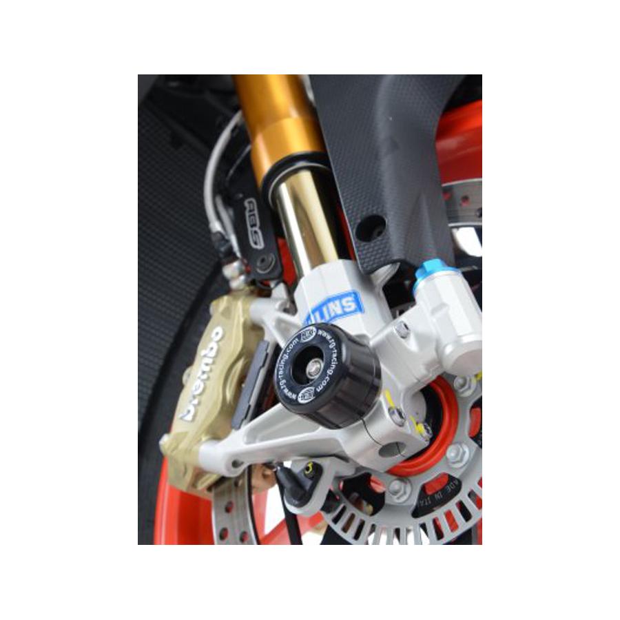 R&G (アールアンドジー) フォークプロテクター ブラック RSV4 RR RSV4 RF V4 Tuono 1100 RG-FP0173BK｜バイクパーツ・用品　ラバーマーク