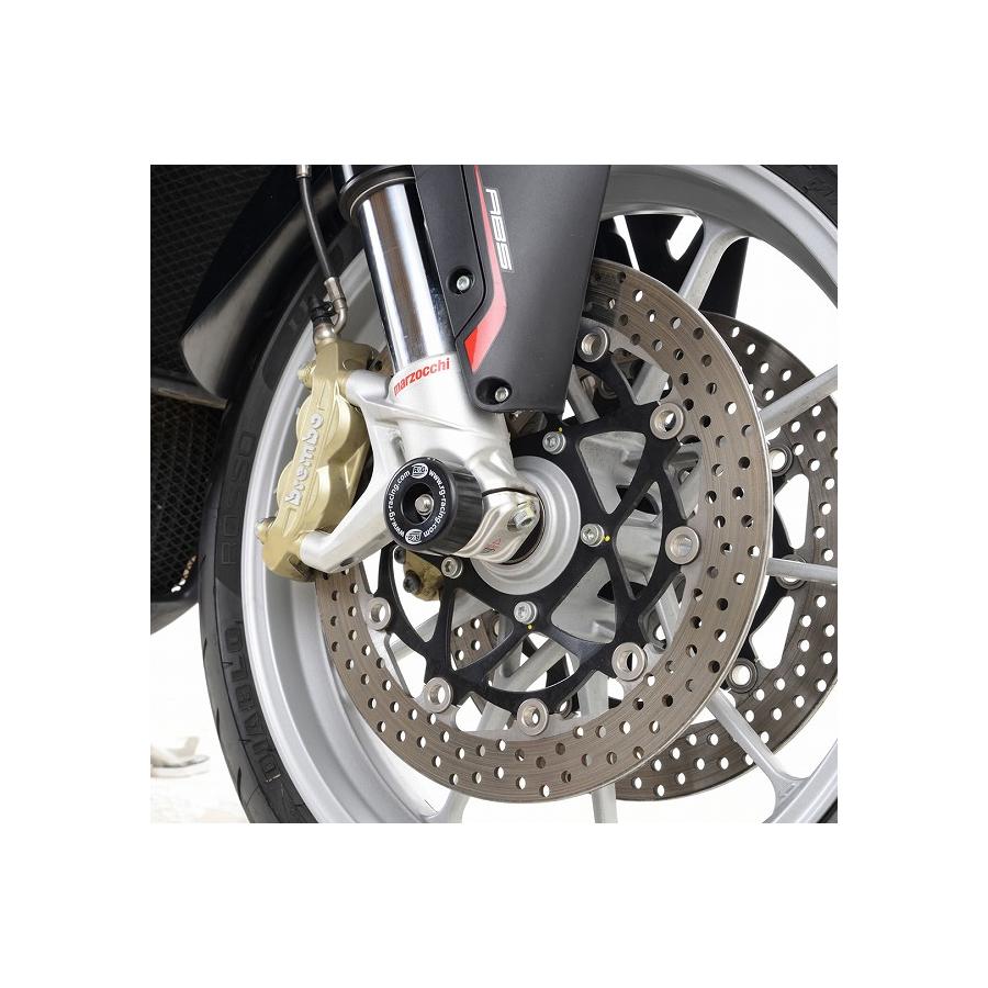 R&G (アールアンドジー) フォークプロテクター ブラック MV AGUSTA Brutale 1090｜バイクパーツ・用品　ラバーマーク