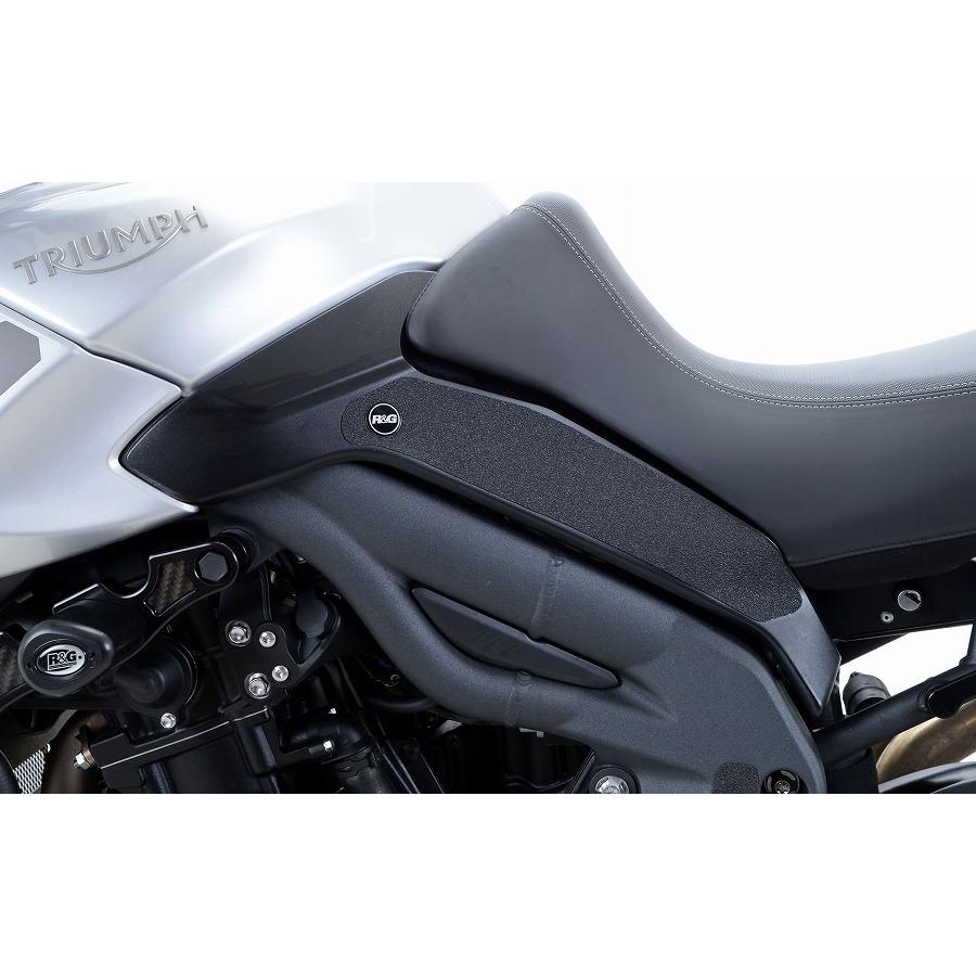 R&G (アールアンドジー) トラクションパッド ブラック TRIUMPH Tiger1050 Sport RG-EZRG810BL|バイクパーツ・用品 ラバーマーク